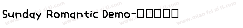 Sunday Romantic Demo字体转换
